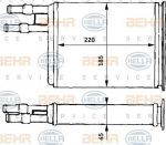 Hella 8FH 351 313-171 теплообменник, отопление салона на PEUGEOT BOXER автобус (230P)