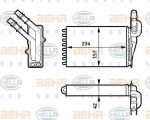 Hella 8FH 351 313-391 теплообменник, отопление салона на RENAULT CLIO II (BB0/1/2_, CB0/1/2_)