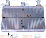 HELLA Радиатор отопителя E60 02- (64116933922, 8FH351312-161)