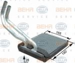 HELLA Радиатор отопления салона HYUNDAI Terracan 2,9D/3,5L 01-> (97010H1729, 8FH351315-271)