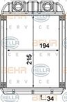 HELLA Радиатор отопителя VAG TOUAREG 2.5D/3.2D/3.2/3.6/4.5/4.8/6.1 (7L0819031A, 8FH351315-351)