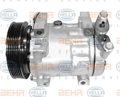 Hella 8FK 351 127-111 компрессор, кондиционер на RENAULT CLIO II (BB0/1/2_, CB0/1/2_)