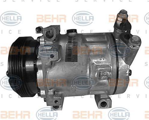 Hella 8FK 351 127-551 компрессор, кондиционер на RENAULT CLIO I (B/C57_, 5/357_)