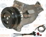HELLA Компрессор кондиционера OPEL Astra H/Zafira B/Meriva 1,6/1,8L 04-> (с АКПП) (6854088, 8FK351135-301)