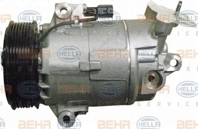 HELLA Компрессор кондиционера NISSAN Qashqai (92600-JD000, 8FK351340-221)