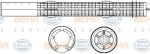 Hella 8FT 351 335-311 осушитель, кондиционер на SMART FORTWO купе (451)