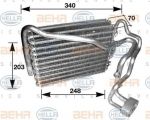 Hella 8FV 351 210-211 испаритель, кондиционер на AUDI 80 Avant (8C, B4)
