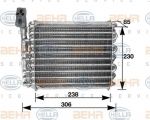 Hella 8FV 351 210-461 испаритель, кондиционер на OPEL VECTRA A (86_, 87_)