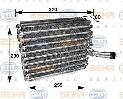 Hella 8FV 351 210-631 испаритель, кондиционер на VW PASSAT Variant (3A5, 35I)
