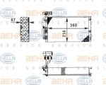 Hella 8FV 351 211-671 испаритель, кондиционер на PEUGEOT 806 (221)