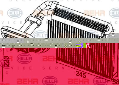 Hella 8FV 351 330-791 испаритель, кондиционер на FORD MONDEO IV седан (BA7)