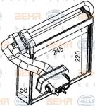 Hella 8FV 351 331-231 испаритель, кондиционер на FORD FOCUS III Turnier