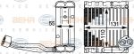 Hella 8FV 351 331-281 испаритель, кондиционер на MERCEDES-BENZ S-CLASS (W221)