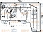 Hella 8MA 376 705-511 компенсационный бак, охлаждающая жидкость на IVECO Trakker