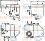 HELLA Компенсационный бак, охлаждающая жидкость (8MA 376 755-221)