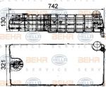 HELLA Расширительный бачок радиатора 321x742x130 MAN M2000 (8MA376705-251)