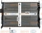 Hella 8MK 376 700-321 радиатор, охлаждение двигателя на NISSAN QASHQAI / QASHQAI +2 (J10, JJ10)