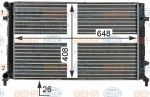 Hella 8MK 376 700-494 радиатор, охлаждение двигателя на SKODA OCTAVIA (1Z3)