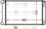 Hella 8MK 376 704-641 радиатор, охлаждение двигателя на FIAT PUNTO (188)