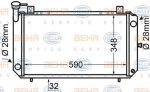 Hella 8MK 376 705-681 радиатор, охлаждение двигателя на NISSAN SUNNY II купе (B12)