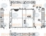 Hella 8MK 376 705-701 радиатор, охлаждение двигателя на TOYOTA HIACE IV автобус (LH1_)