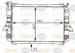 Hella 8MK 376 706-261 радиатор, охлаждение двигателя на NISSAN PATROL III/2 Hardtop (K260)