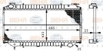 Hella 8MK 376 706-421 радиатор, охлаждение двигателя на NISSAN SERENA (C23M)