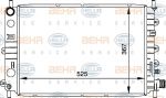 Hella 8MK 376 706-651 радиатор, охлаждение двигателя на FORD ESCORT VII седан (GAL, AFL)