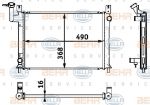 Hella 8MK 376 708-241 радиатор, охлаждение двигателя на NISSAN SUNNY II купе (B12)