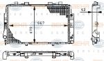 Hella 8MK 376 711-171 радиатор, охлаждение двигателя на MERCEDES-BENZ S-CLASS (W140)