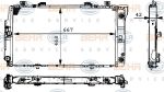 Hella 8MK 376 711-524 радиатор, охлаждение двигателя на MERCEDES-BENZ S-CLASS (W140)