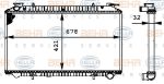 Hella 8MK 376 712-721 радиатор, охлаждение двигателя на NISSAN SERENA (C23M)