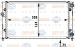 Hella 8MK 376 713-761 радиатор, охлаждение двигателя на VW GOLF III (1H1)