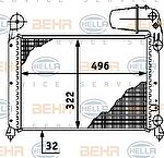 Hella 8MK 376 716-121 радиатор, охлаждение двигателя на FIAT TEMPRA (159)