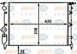 Hella 8MK 376 716-601 радиатор, охлаждение двигателя на RENAULT CLIO I (B/C57_, 5/357_)