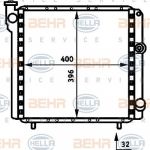 Hella 8MK 376 716-661 радиатор, охлаждение двигателя на RENAULT 11 (B/C37_)