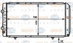 Hella 8MK 376 717-281 радиатор, охлаждение двигателя на PEUGEOT BOXER фургон (244)