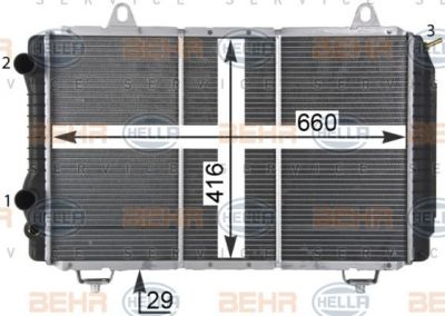 Hella 8MK 376 717-524 радиатор, охлаждение двигателя на FIAT DUCATO фургон (290)