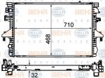 Hella 8MK 376 719-184 радиатор, охлаждение двигателя на VW MULTIVAN V (7HM, 7HN, 7HF, 7EF, 7EM, 7EN)