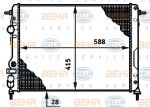 Hella 8MK 376 719-661 радиатор, охлаждение двигателя на RENAULT SCЙNIC I (JA0/1_)