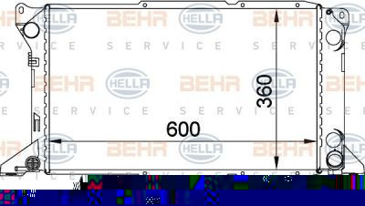 Hella 8MK 376 720-221 радиатор, охлаждение двигателя на FORD TRANSIT c бортовой платформой/ходовая часть (E_ _)