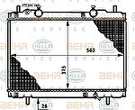 Hella 8MK 376 720-751 радиатор, охлаждение двигателя на FIAT MAREA Weekend (185)