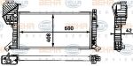 Hella 8MK 376 721-444 радиатор, охлаждение двигателя на MERCEDES-BENZ SPRINTER 2-t фургон (901, 902)