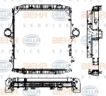 Hella 8MK 376 721-561 модуль охлаждения на IVECO EuroStar