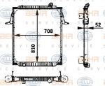 Hella 8MK 376 721-781 радиатор, охлаждение двигателя на RENAULT TRUCKS Premium