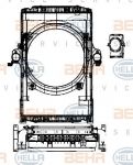 Hella 8MK 376 722-211 модуль охлаждения на IVECO Stralis