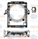 Hella 8MK 376 722-231 модуль охлаждения на IVECO Stralis