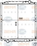 Hella 8MK 376 726-641 радиатор, охлаждение двигателя на MAN L 2000
