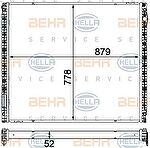 Hella 8MK 376 750-571 низкотемпературный охладитель, интеркулер на MAN TGS