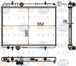 Hella 8MK 376 755-331 радиатор, охлаждение двигателя на PEUGEOT 407 SW (6E_)